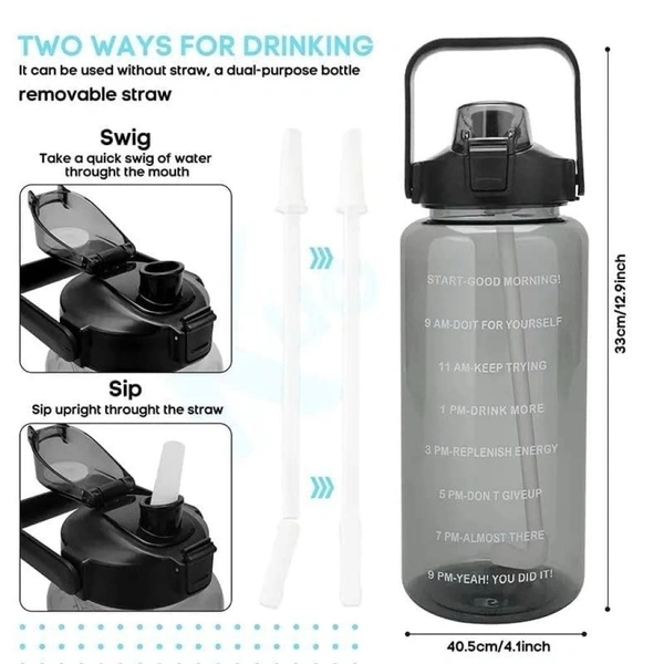 Transparent Gym Bottle Set Of 3 