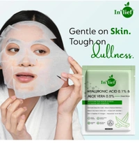 In’lief Hyaluronic Acid 0.1% & Aloe Vera 0.5% Hydrating & Rejuvenating Facial Sheet Mask (1pc)