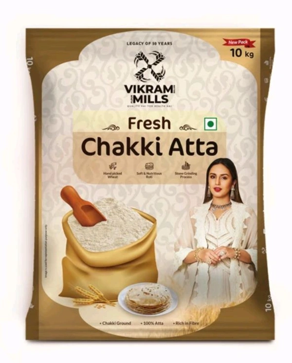 Vikram Mills Chakki Fresh Aata  - 10kg