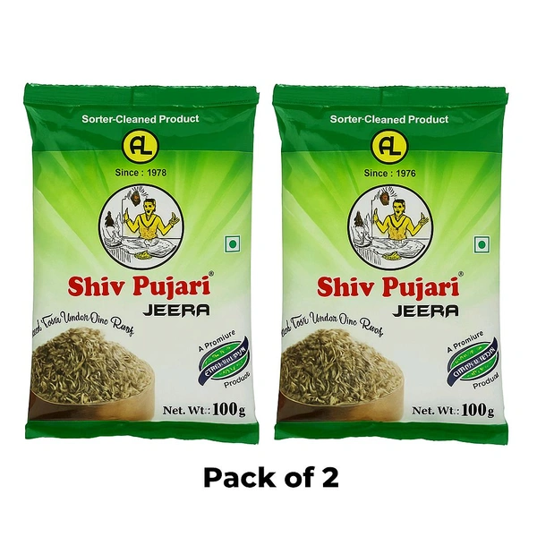 Shiv Puri Jeera Pack Of 2 - 2×100g