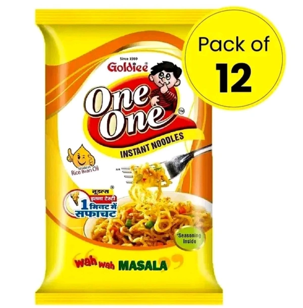 Goldiee Goldie One One Masala Noodles Pack Of 12 Each 50g - 12×50g