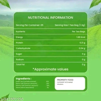 Nutrovally Green Tea Pack Of 2 Each 25bags (25×2 bags) - 50 bags