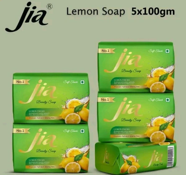 Jia Lemon Daily Bathing Soap Pack Of 5 - 100g×5