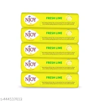 Raj Njoy Fresh Lime Bathing Soap Set Of 5 (Each 100g) - 5×100g