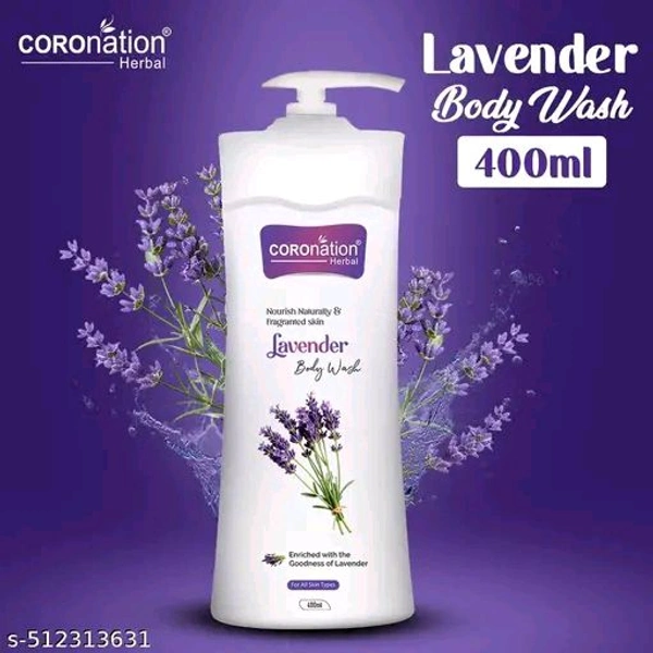 Coronation Herbal Body Wash For Men And Women - Levender, 400ml