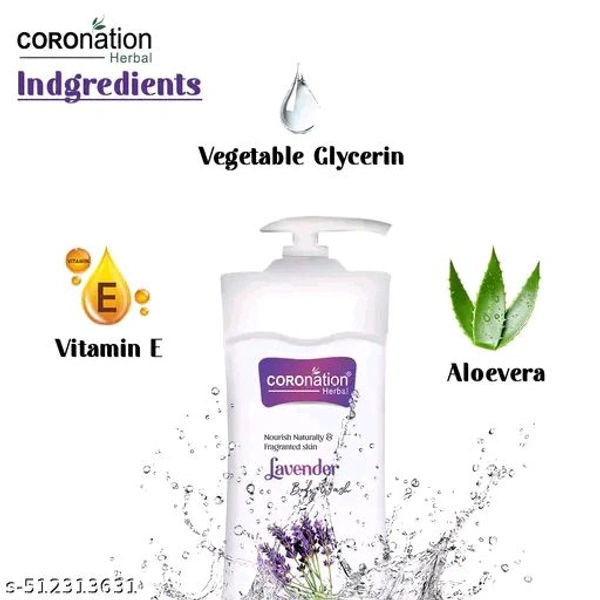 Coronation Herbal Body Wash For Men And Women - Levender, 400ml