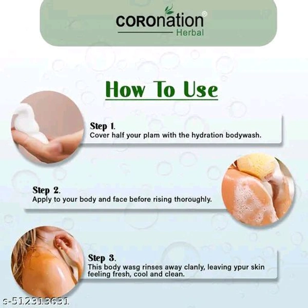 Coronation Herbal Body Wash For Men And Women - Aloevera, 400ml
