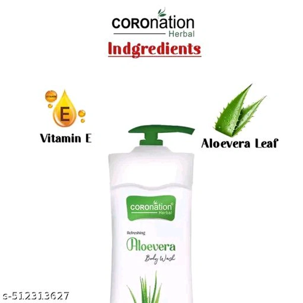 Coronation Herbal Body Wash For Men And Women - Aloevera, 400ml