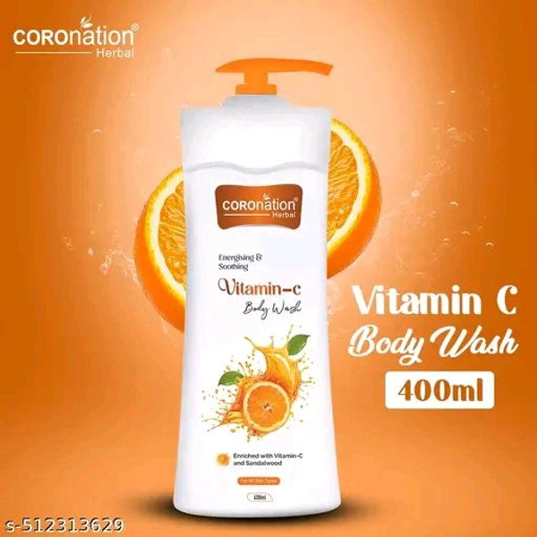 Coronation Herbal Body Wash For Men And Women - Vitamin C, 400ml