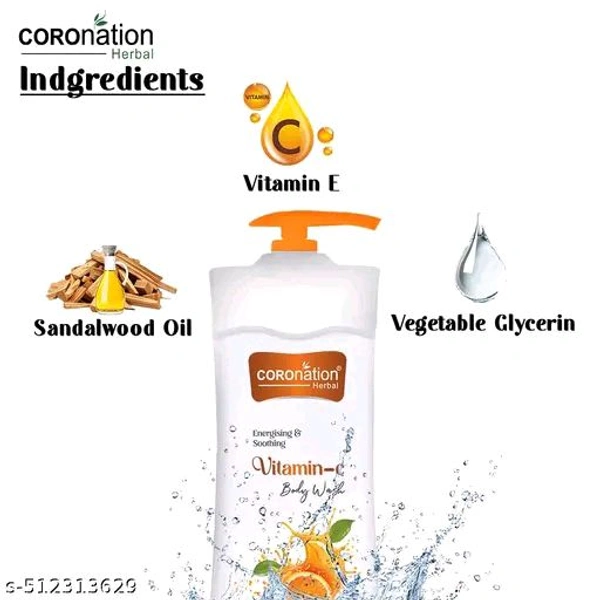 Coronation Herbal Body Wash For Men And Women - Vitamin C, 400ml