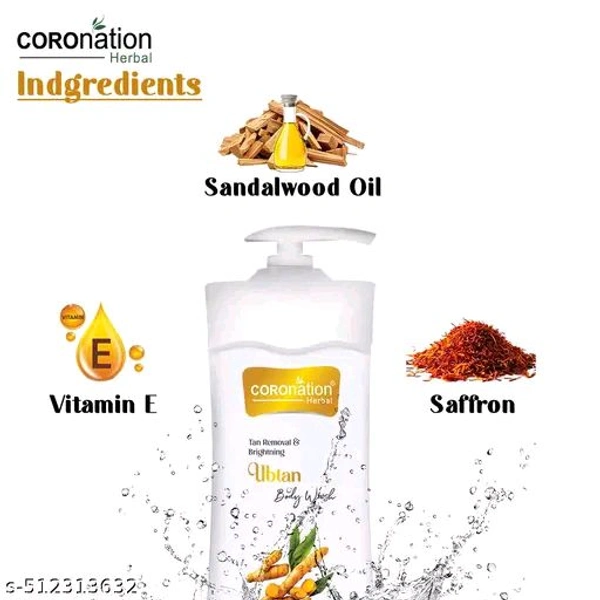 Coronation Herbal Body Wash For Men And Women - Ubtan, 400ml
