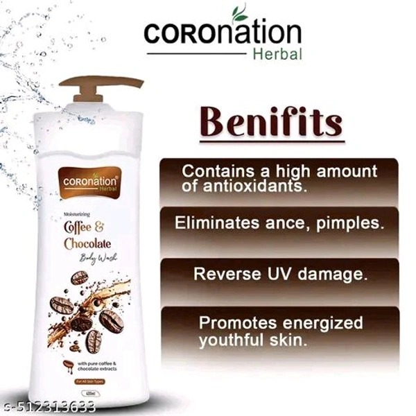 Coronation Herbal Body Wash For Men And Women - Coffee And Chocolate, 400ml