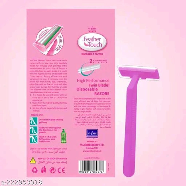 Vi John Feather Touch Twin Blade Shaving Razor 