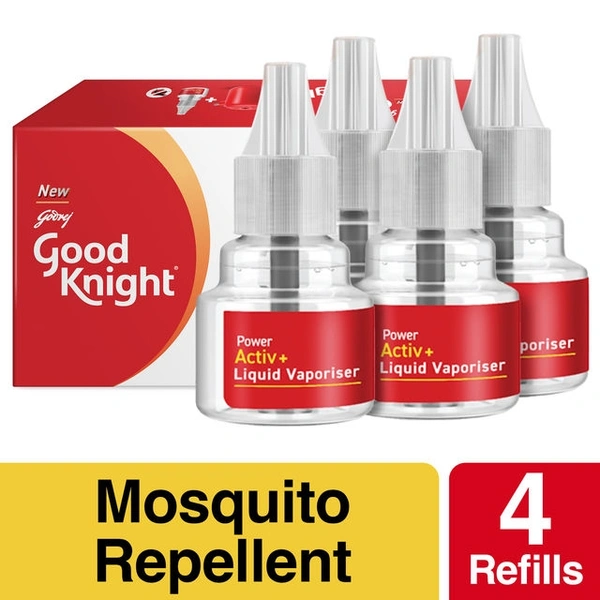 Good Knight Refil Powder Active + Refil Pack Of 4  - 4×45ml