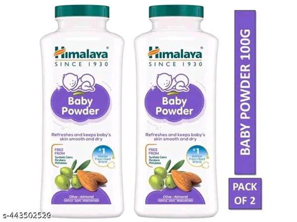 Himalya Baby Powder Pack Of 2 Each 100g - 2×100g
