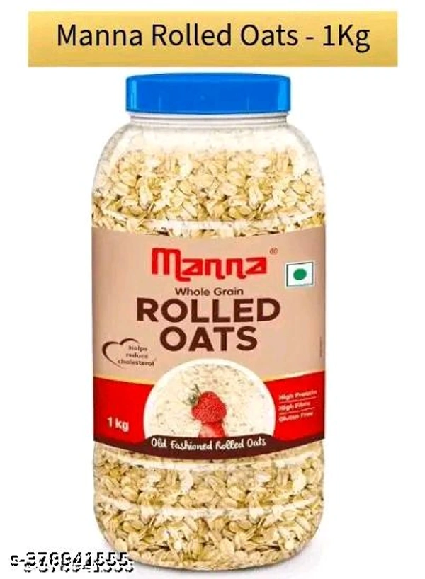 Manna Rolled Oats Gluten Free High Protein And Fiber  - 1kg