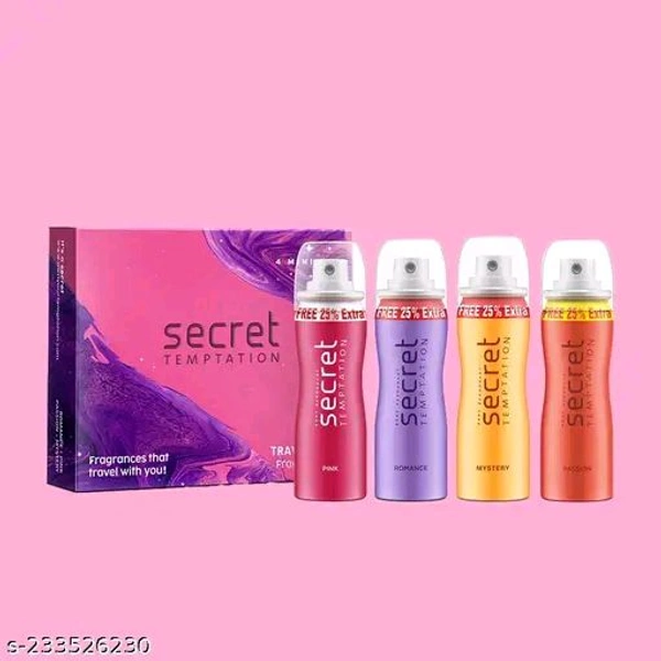 Secret Temptation Deodrant For Woman Pack Of 4  - Within 5 Days, 4×50ml