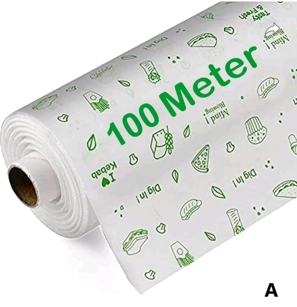 Food Wrapping Butter Paper Roll 100m - 100m