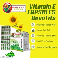 Nutrition Vitamin E Capsule For Face And Hair 50 Capsules  - 50 Pc