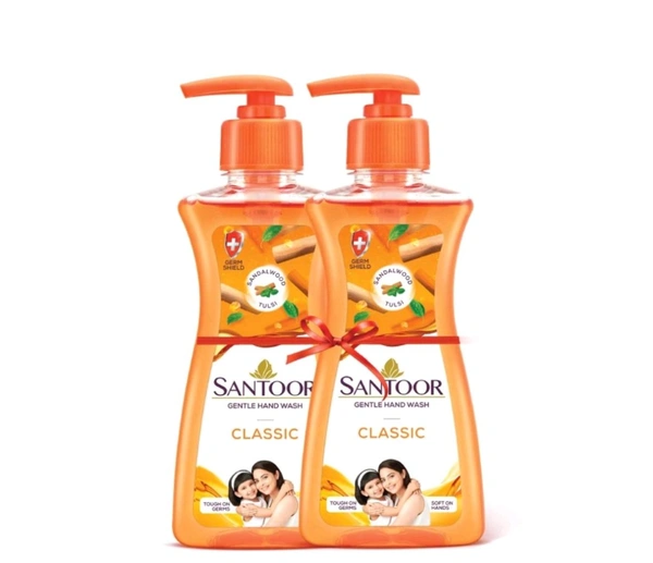 Santoor Handwash Pack Of 2  - 2×200ml