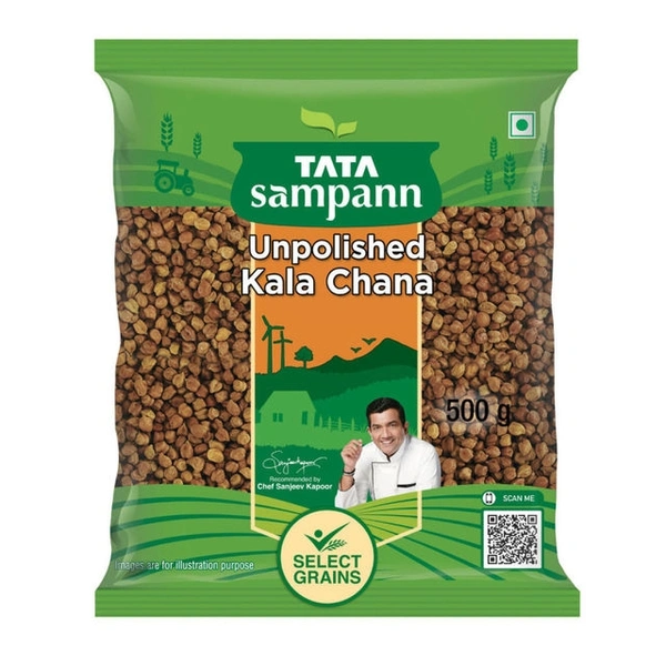 Tata Sampann Kala Chana 500g - 500g