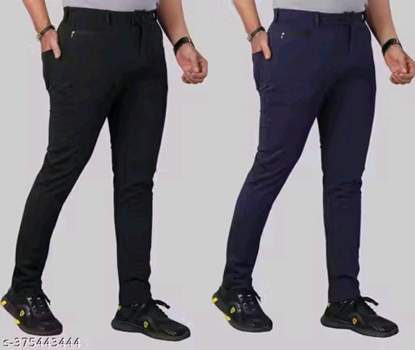Comfortable Polyester Cotton Trouser Cargo Stylish  - Within 5 Days, 36, Blue