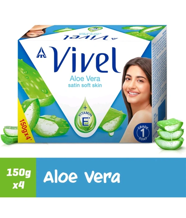 Vivel Aloevera Soap Pack Of 4 - 4×150g