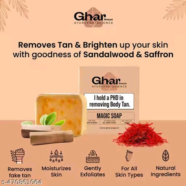 Ghar Magic Soap  Pack Of 2 - 200g