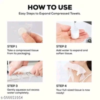 Compressed Cotton Tissue Towels  Pack Of 25 - Pack Of 25