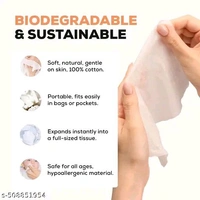 Compressed Cotton Tissue Towels  Pack Of 25 - Pack Of 25