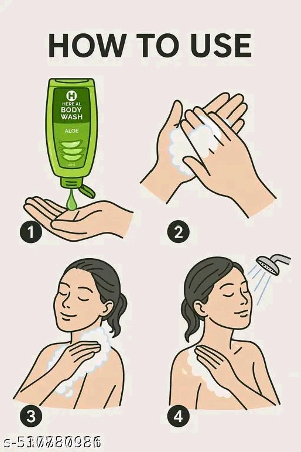 Herbal Planet Body Wash  Shower Gel Pack Of 3 - Within 5 Days, Lemon+Aloevera+Levender, 3×100ml