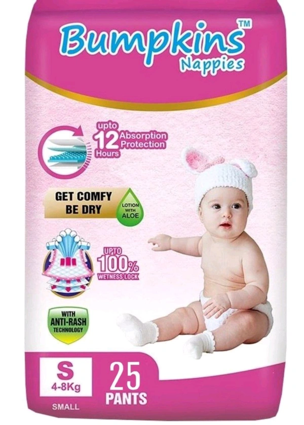 Bumpkins Nappies Diaper Pants 25 Pieces  - S