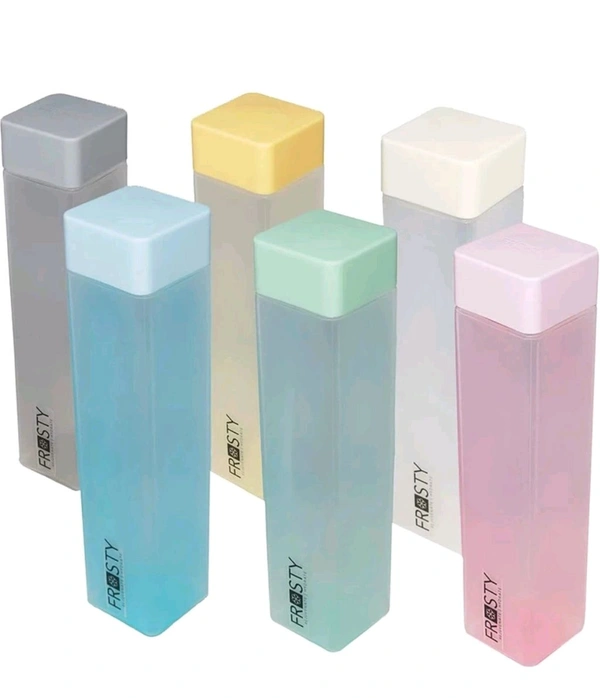 Fridge Bottles Stylish Pack Of 6 Plastic Bottles  - Non Returnable, 6×1000ml