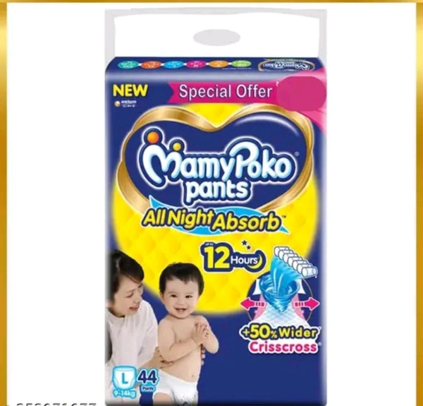 Mamy Poco Pants Diaper For kids Large Pack Of 44 - L