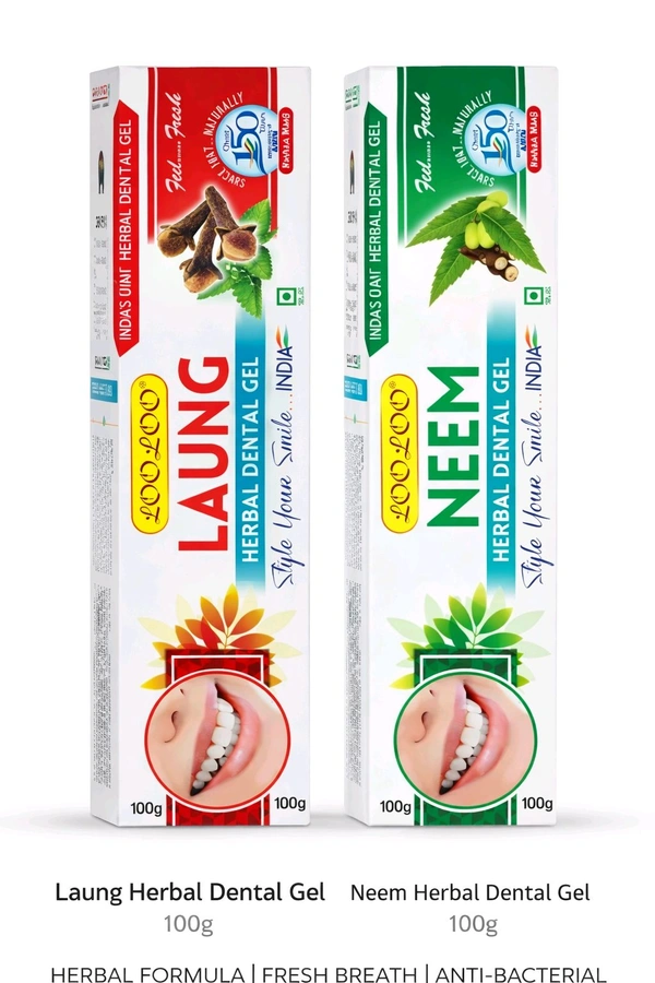 Harbal Long And Neem Combo Toothpaste Each 100g