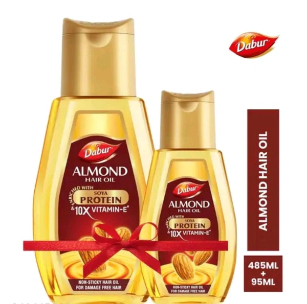 Hair Oil Dabur Almond Combo Free 95ml With 485ml Pack