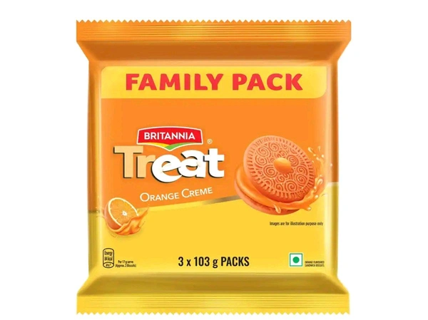 Treat Orange Cream Biscuit 309g