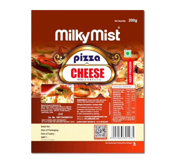 Pizza Cheese Mozzarella Milky Mist