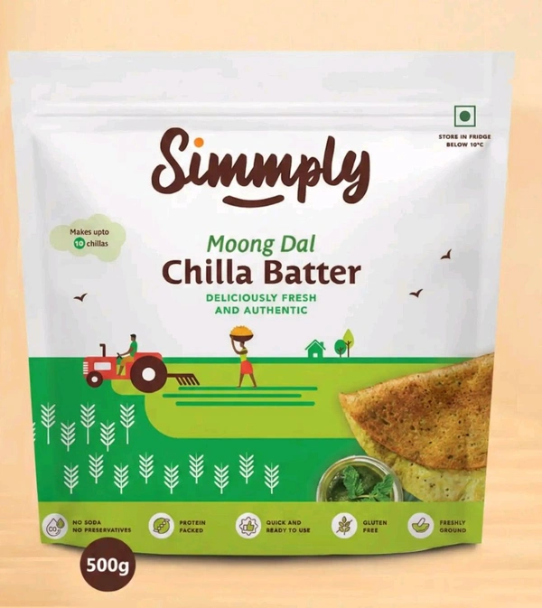 Moong Daal Chilla Batter Simmply