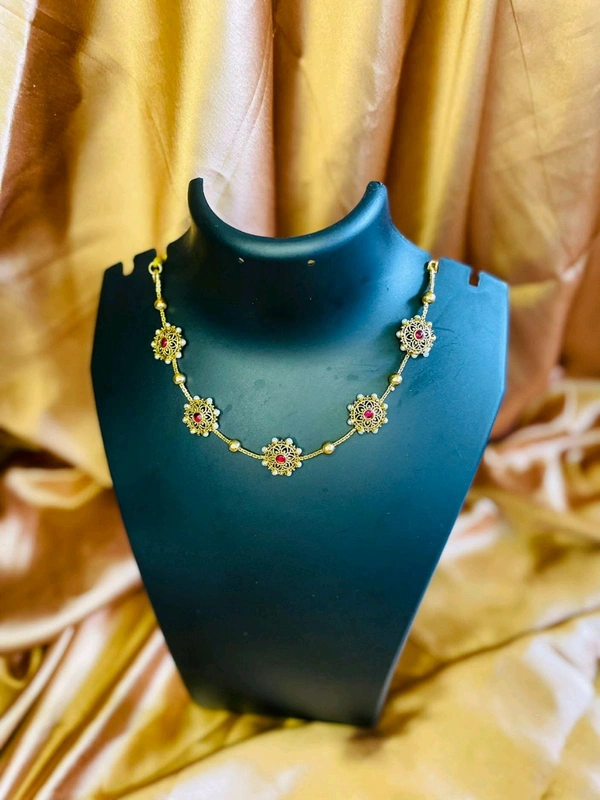 Floral Toned Necklace 