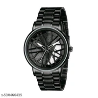 Analog Watch - For Men Stylish Trendy Vortex Wheel Rolling Series Party-Wear Casual Premium White - Black, Free Size