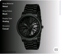 Analog Watch - For Men Stylish Trendy Vortex Wheel Rolling Series Party-Wear Casual Premium White - Black, Free Size