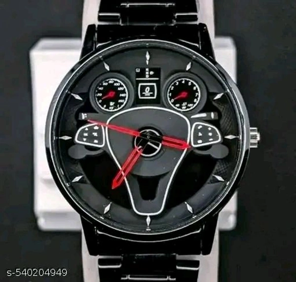 MTSH Stylish Car
Dashboard-Inspired Men's Wristwatch - Black, Free Size