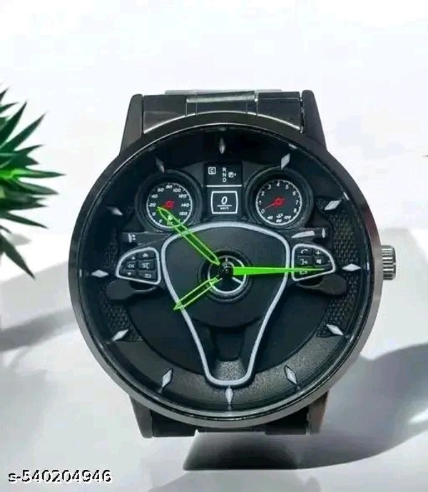 MTSH Stylish Car
Dashboard-Inspired Men's Wristwatch - Black, Free Size