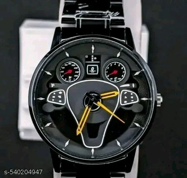 MTSH Stylish Car
Dashboard-Inspired Men's Wristwatch - Black, Free Size