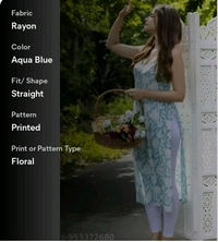 12GMS Trendy Printed Rayon Kurti for Women & Girls - Stylish Ethnic Wear (S to XXL) - Cornflower Blue, Xl