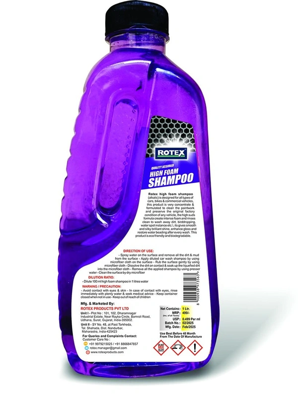 Rotex High Foam Shampoo - free, purple