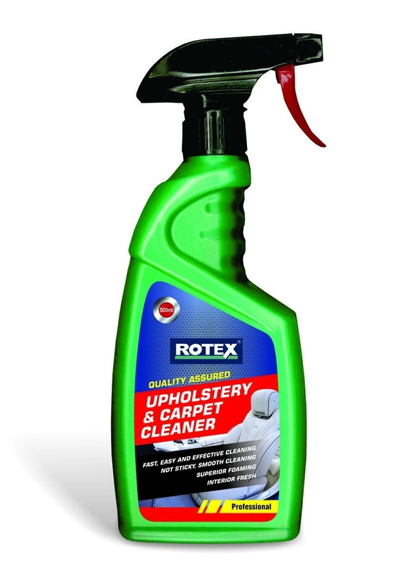 Rotex Upholstery & Carpet Cleaner 500 ml Spray - free, green