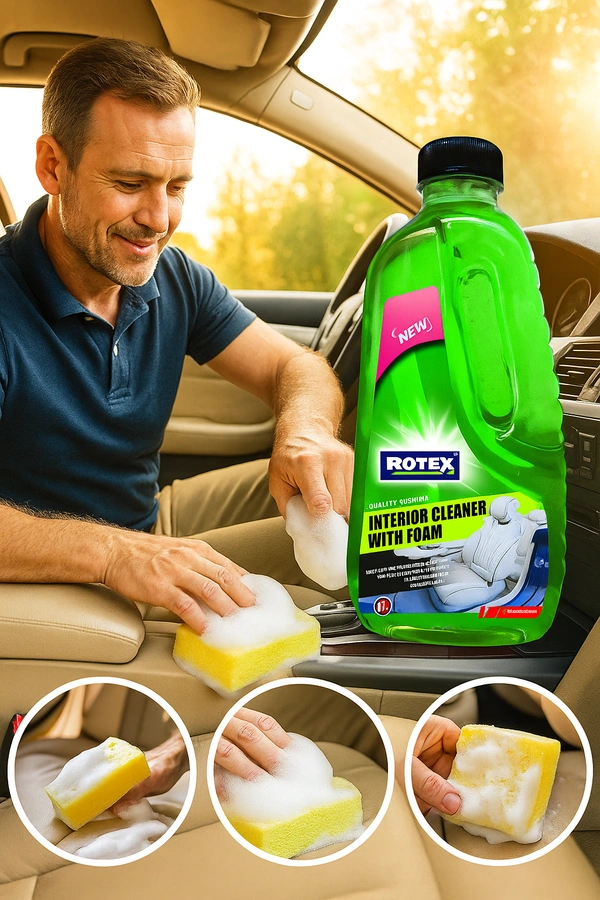Rotex Interior Cleaner with Foam. - free, green