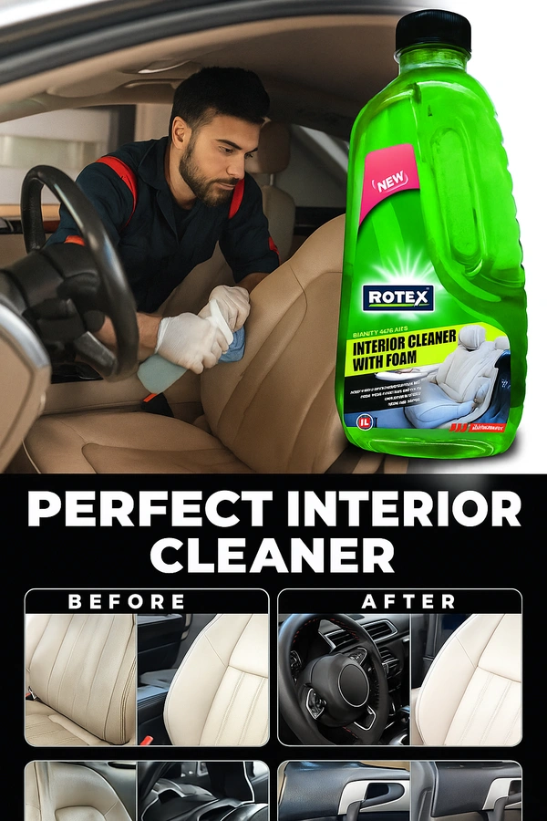 Rotex Interior Cleaner with Foam. - free, green